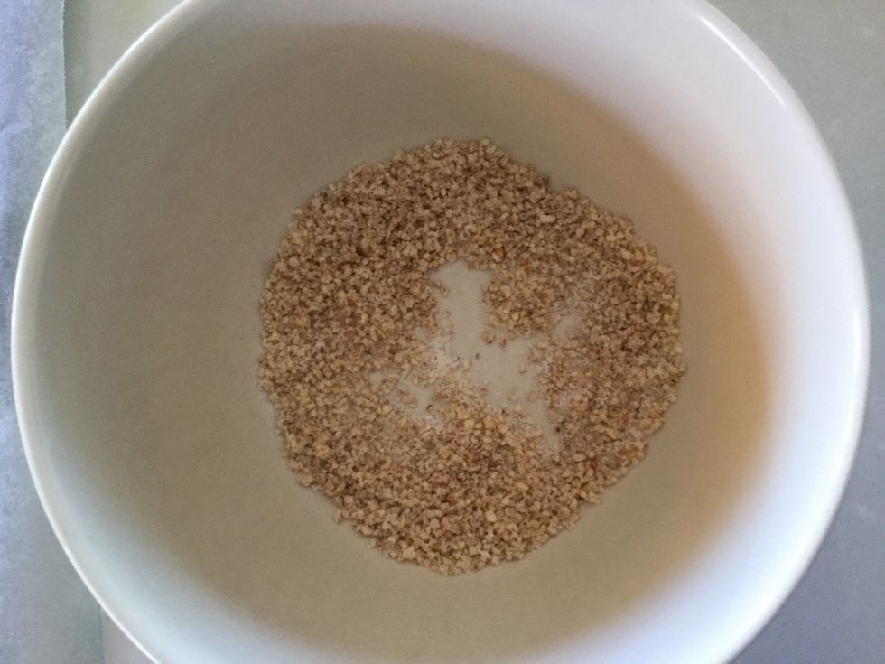 Combine sugar and almond meal and sprinkle over pastry