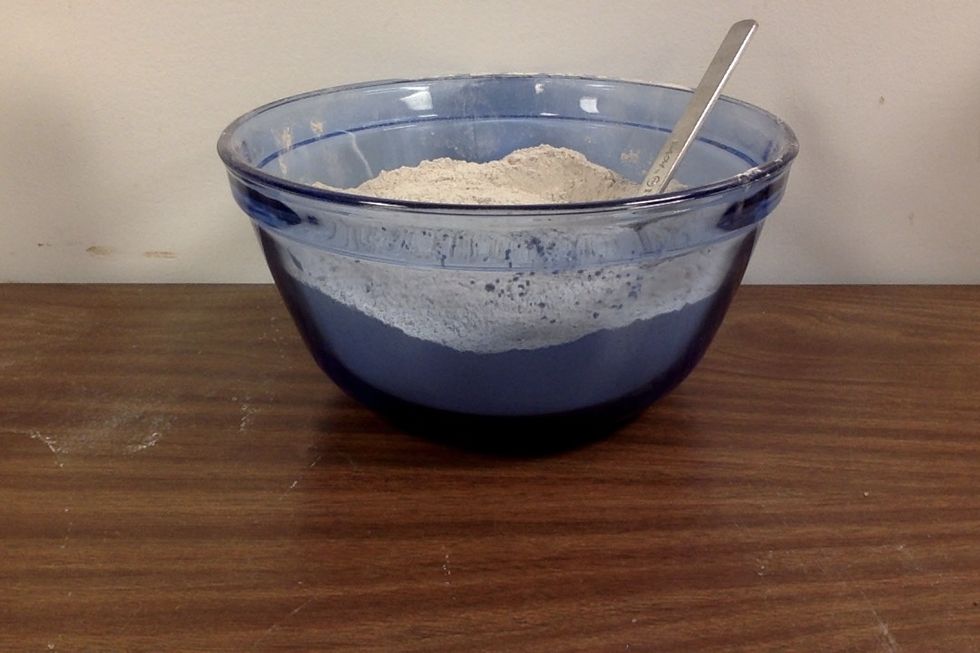 Combine the Angel Food Cake Mix and the Chocolate Cake Mix