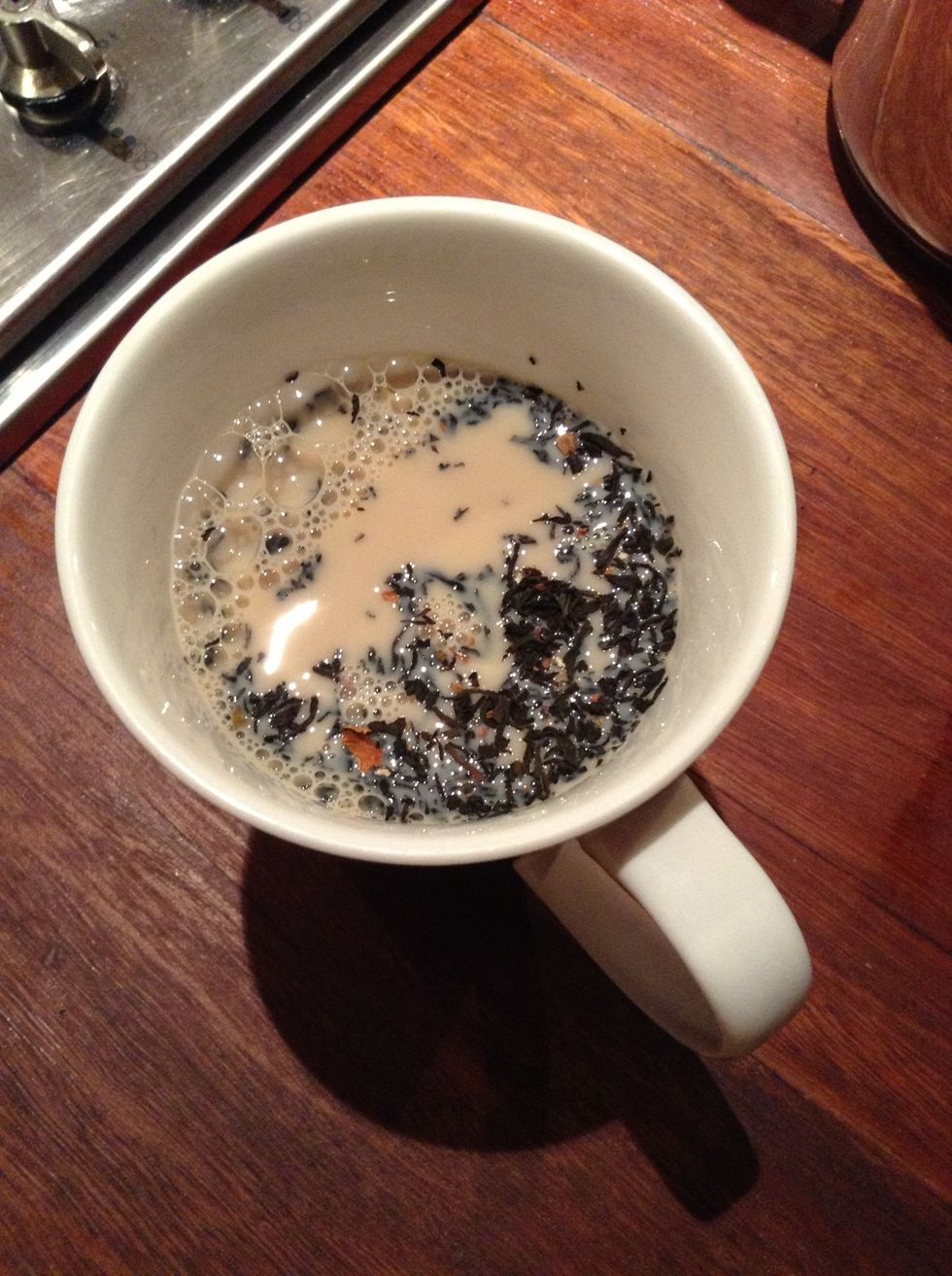 Combine the Chai Elixir, Soy Milk, Tea Leaves & water in your mug/cup.  NOTE: You can increase or lessen the amount of Chai Elixir for a sweeter or milder chai.