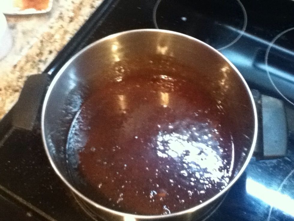 Combine the first four ingredients listed in a big pot/sauce pan. Bring to a boil.