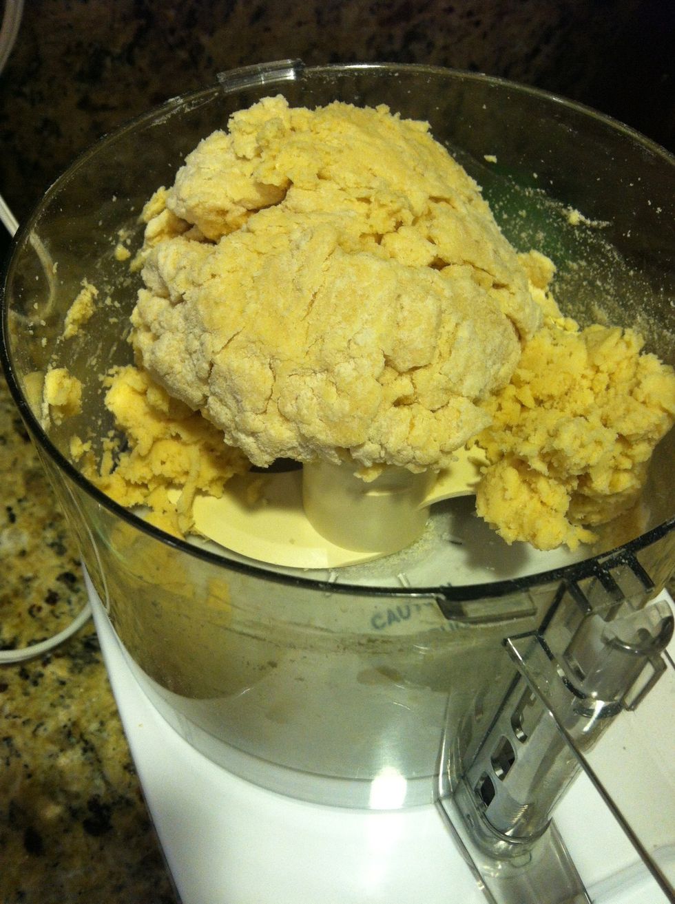 Combine the ingredients together to form a sticky ball.