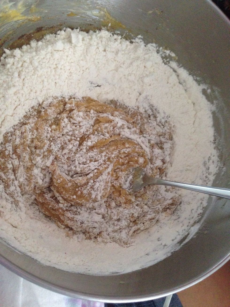 Combine the two mixtures