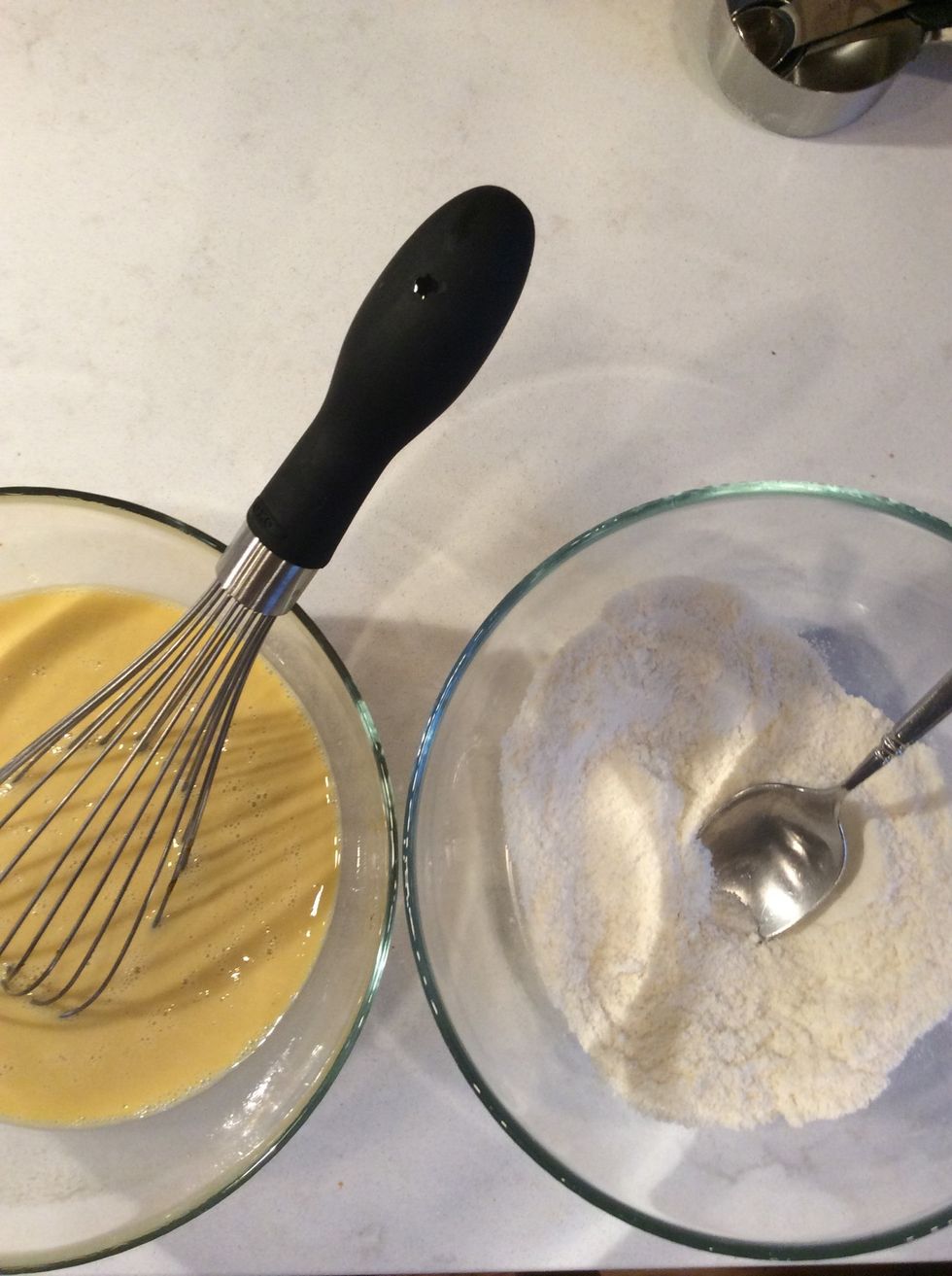 Combine the two mixtures.