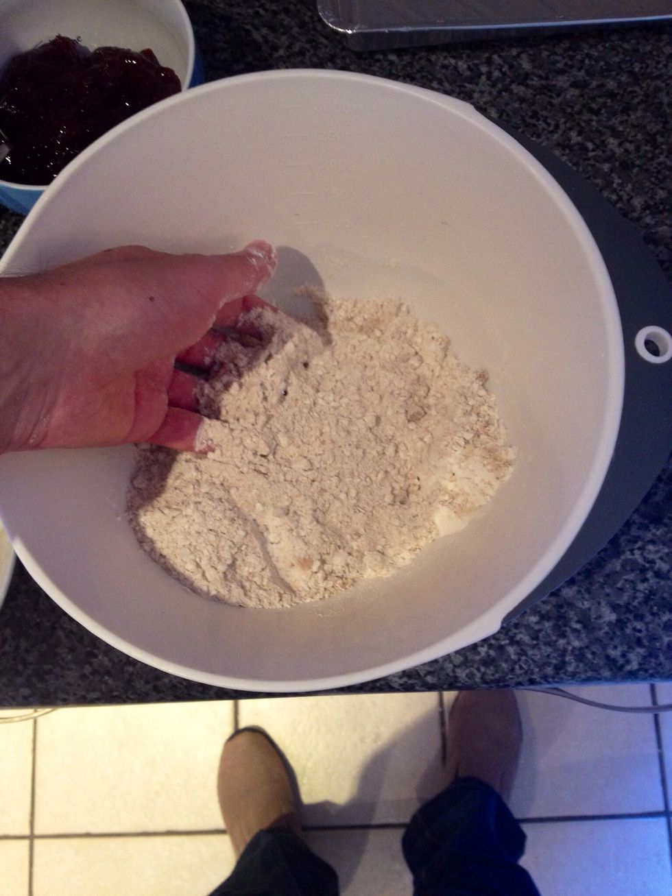 Combine (you can use your clean hands)