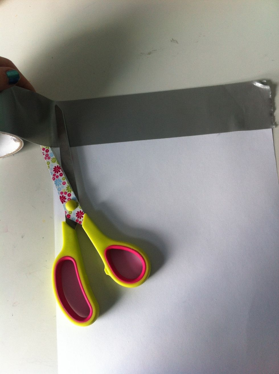 Come duct tape on the paper ;)