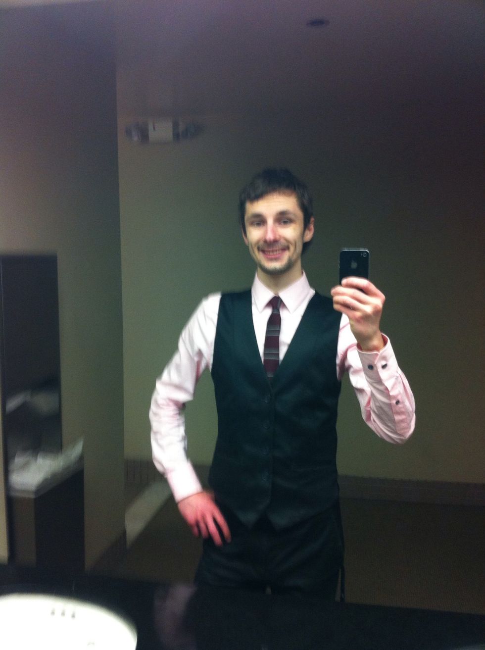 Come into the office dressed professionally, energetic and happy, ready to knock out some excellent design work! ... or whatever it is you do.