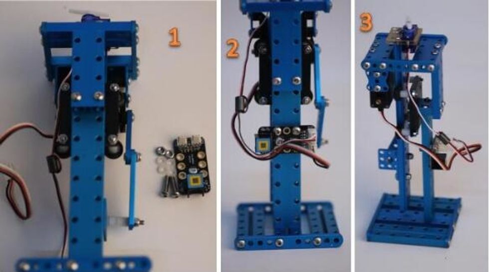 Complete all mechanical structure follow the figures below.