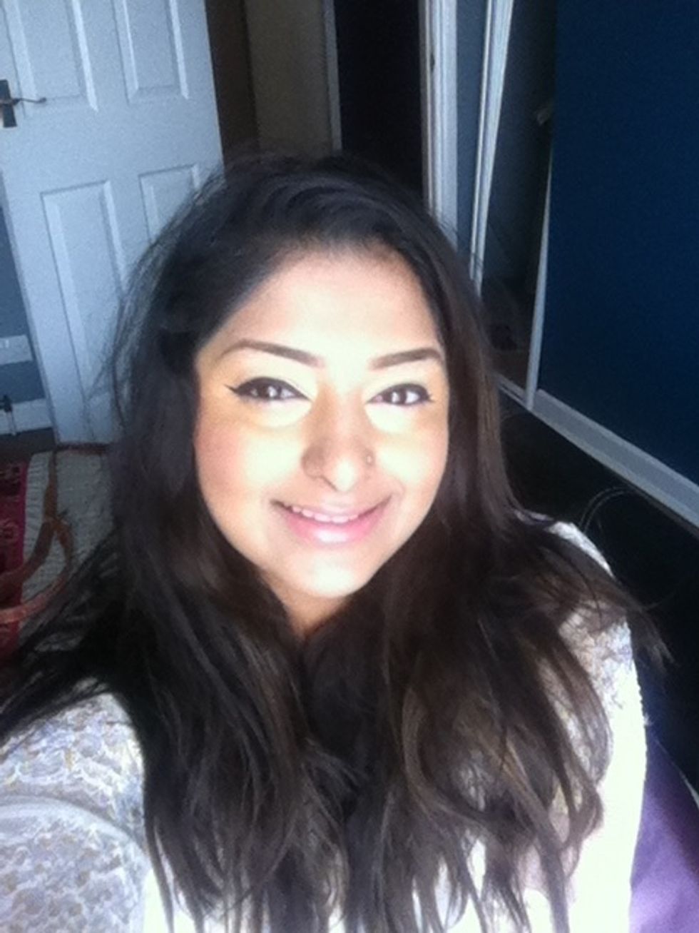 Complete! Plus eyeliner and hair down check next snap seed for how to do eyeliner x