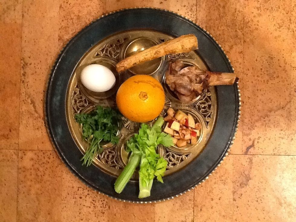 Complete Seder Plate