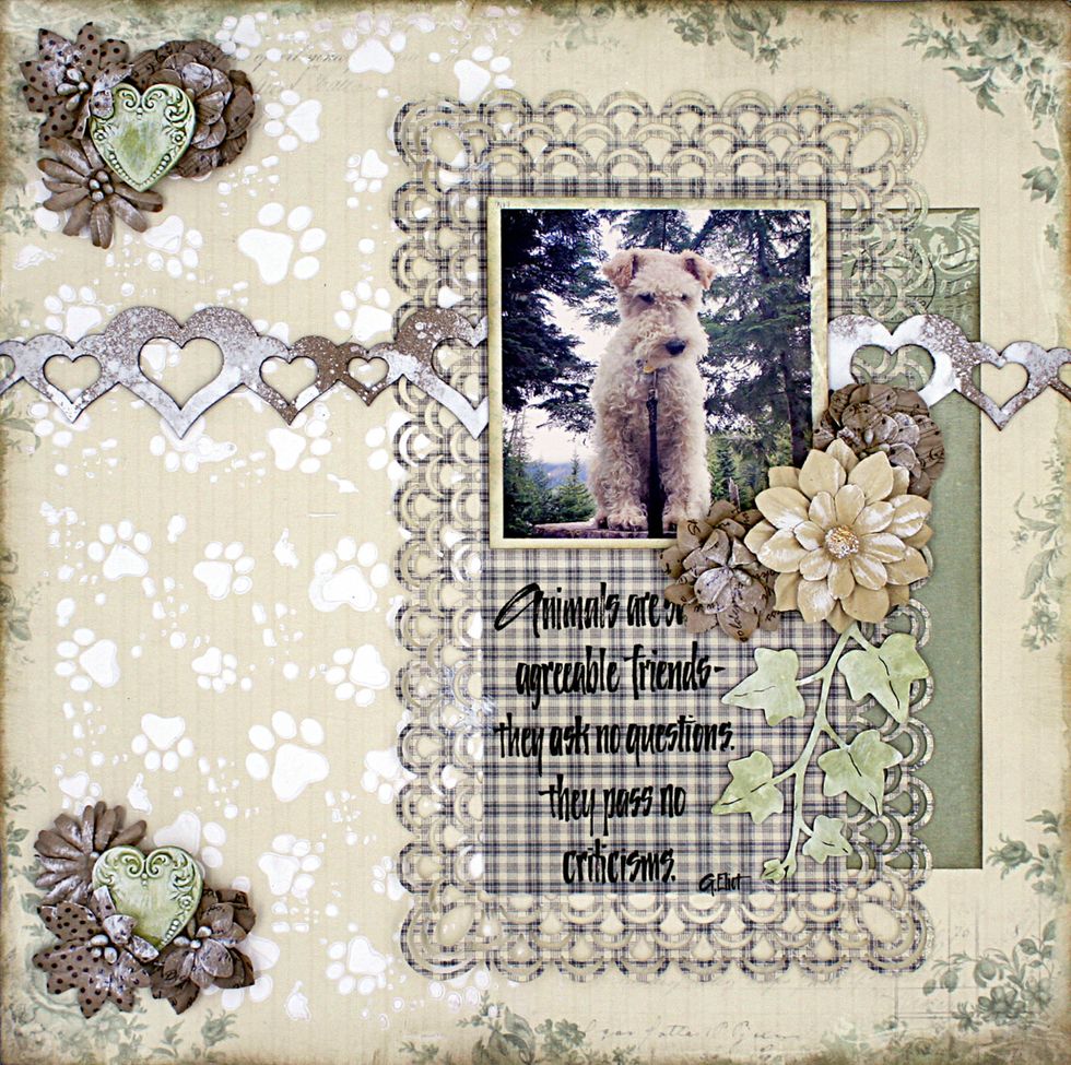 Completed layout.