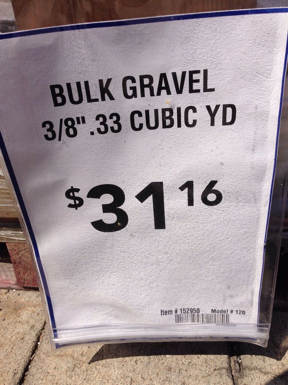 Compute needed amount of border and gravel