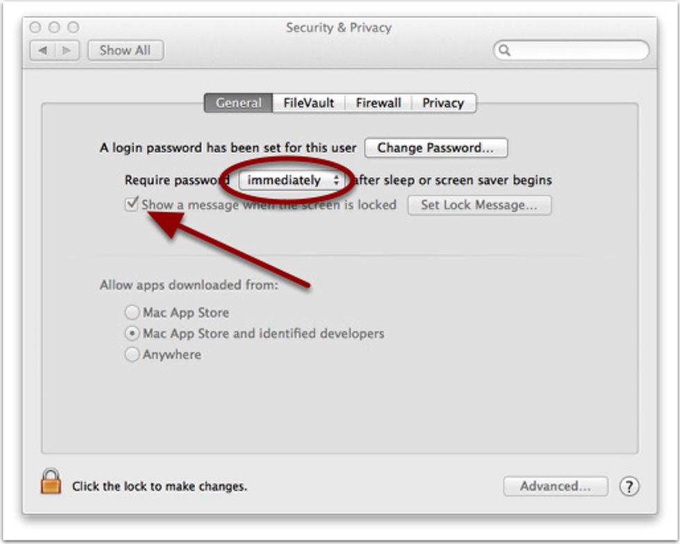 Configure Screen Saver to Require a Password on your Mac.
