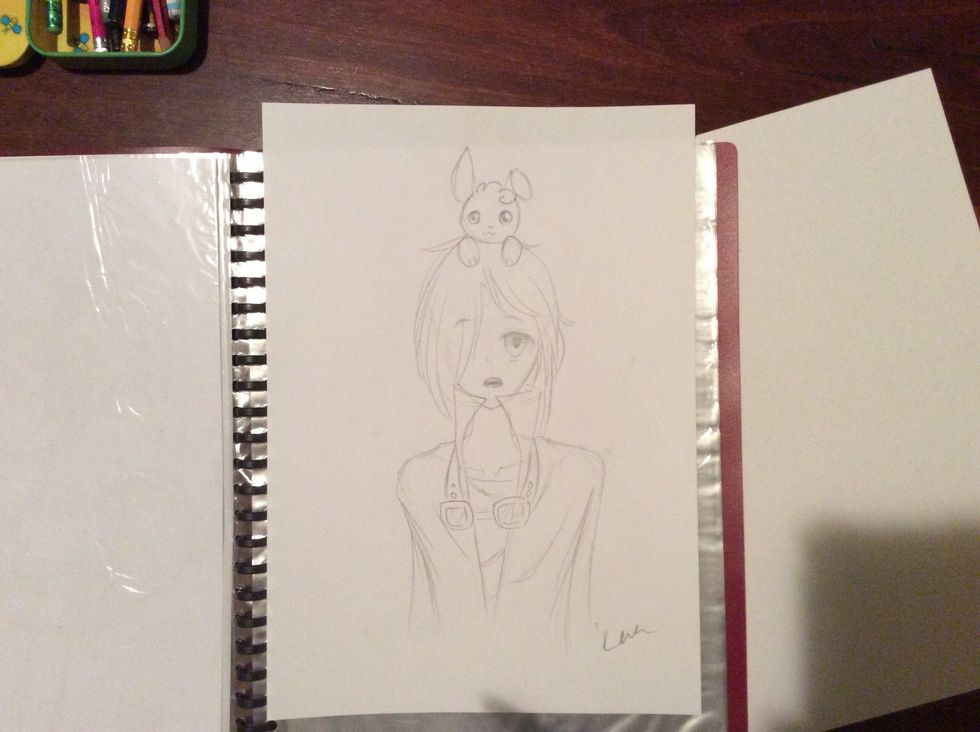 Congrats! You know have an anime eye that you can draw! This is my style, so you may make modifications and anything like that. This is a picture I drew using my eye style. Enjoy!