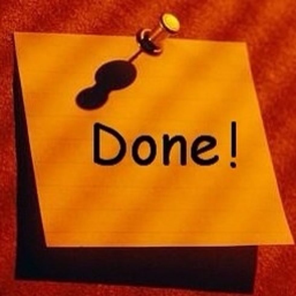 Congratulations you did it!