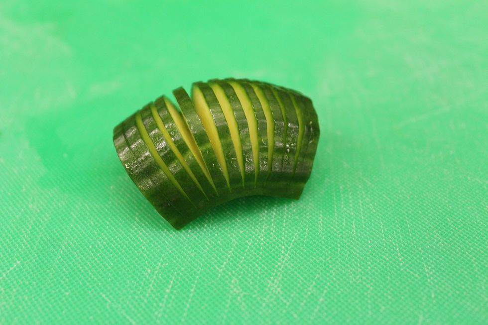 Congratulations! You have completed your cucumber fan!