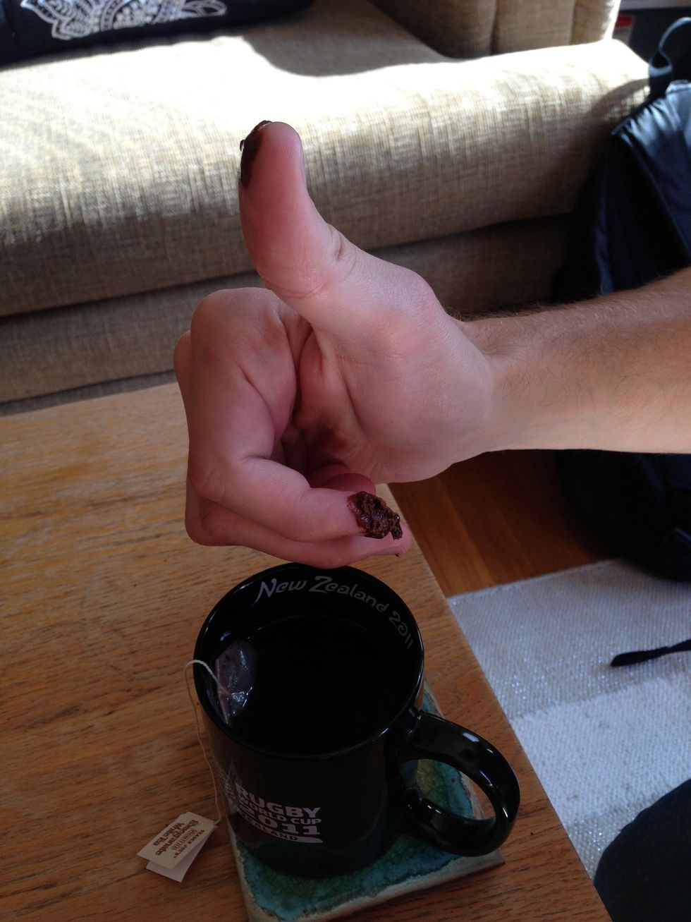 Congratulations. You have just done a Tim Tam Slam!