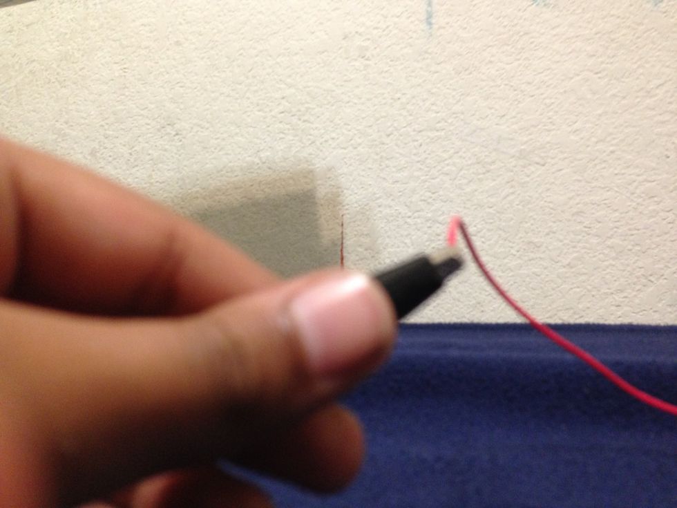 Connect another alligator clip to the THIRD battery that was connected. Then connect another alligator clip to the only other battery that was not connected .