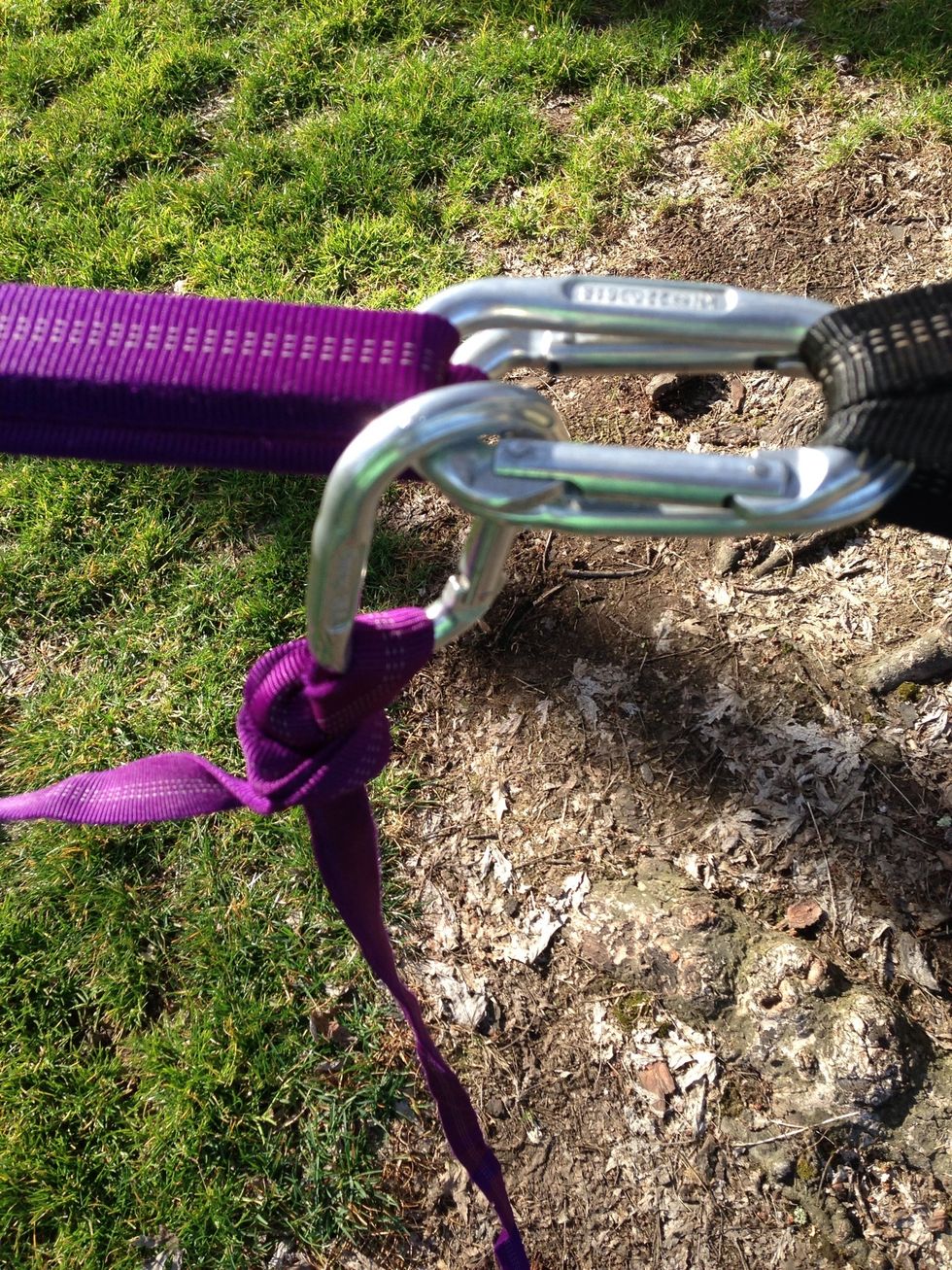 Connect C5 to C3 and C4. This is a fail safe so if for some reason the webbing loses friction (has never happened to me or anyone I know), you'll be safe.