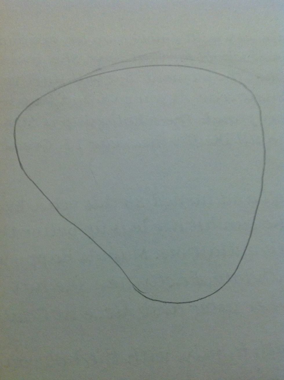 Connect. Make the left side more curved than the right