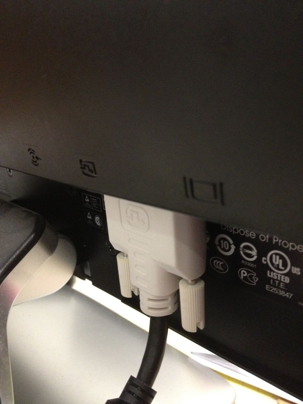 Connect other end to monitor