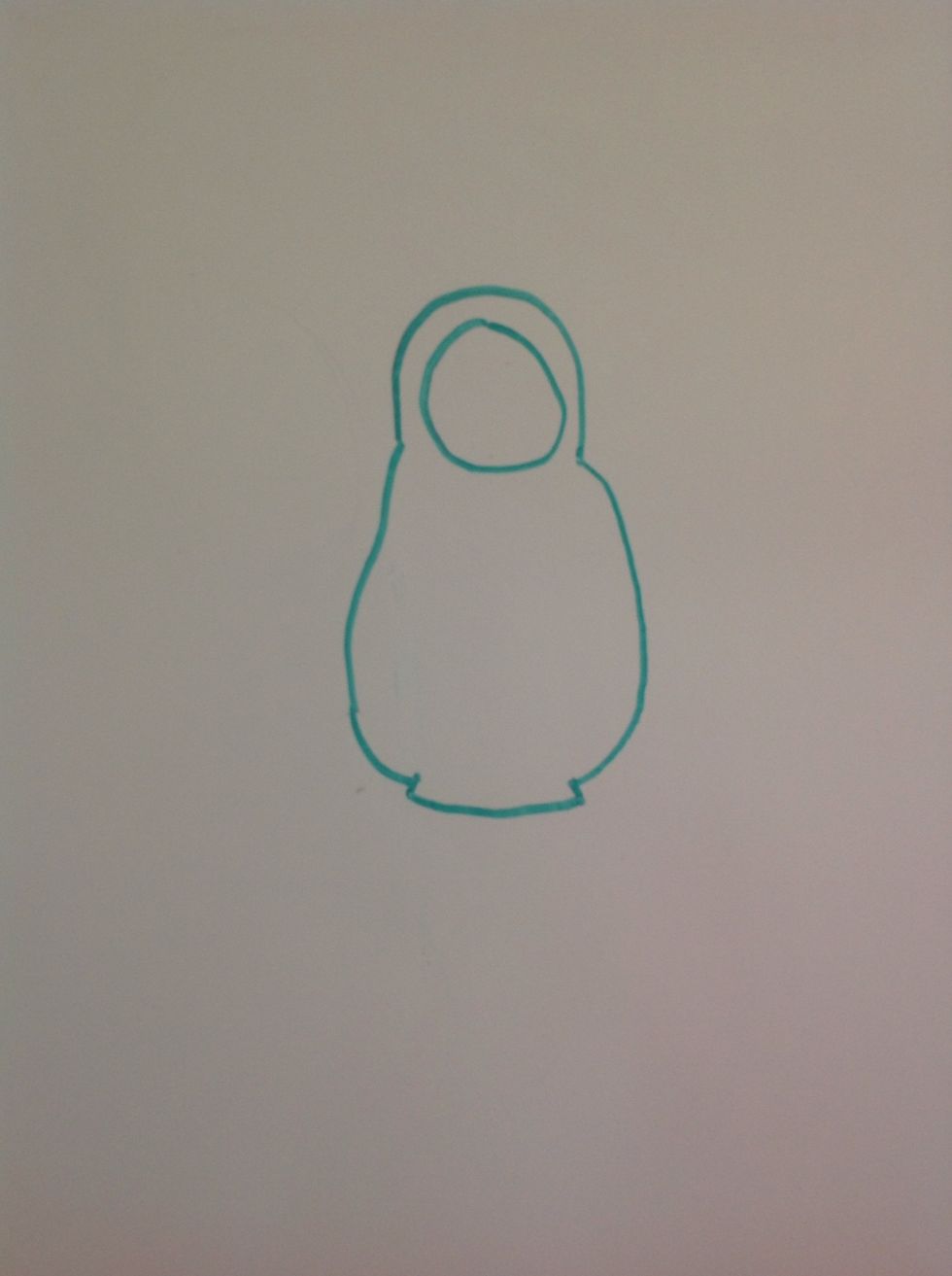 Connect the base lines with a curved line