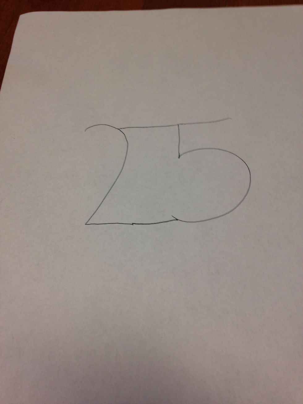 Connect the lines from the 2 to the 5