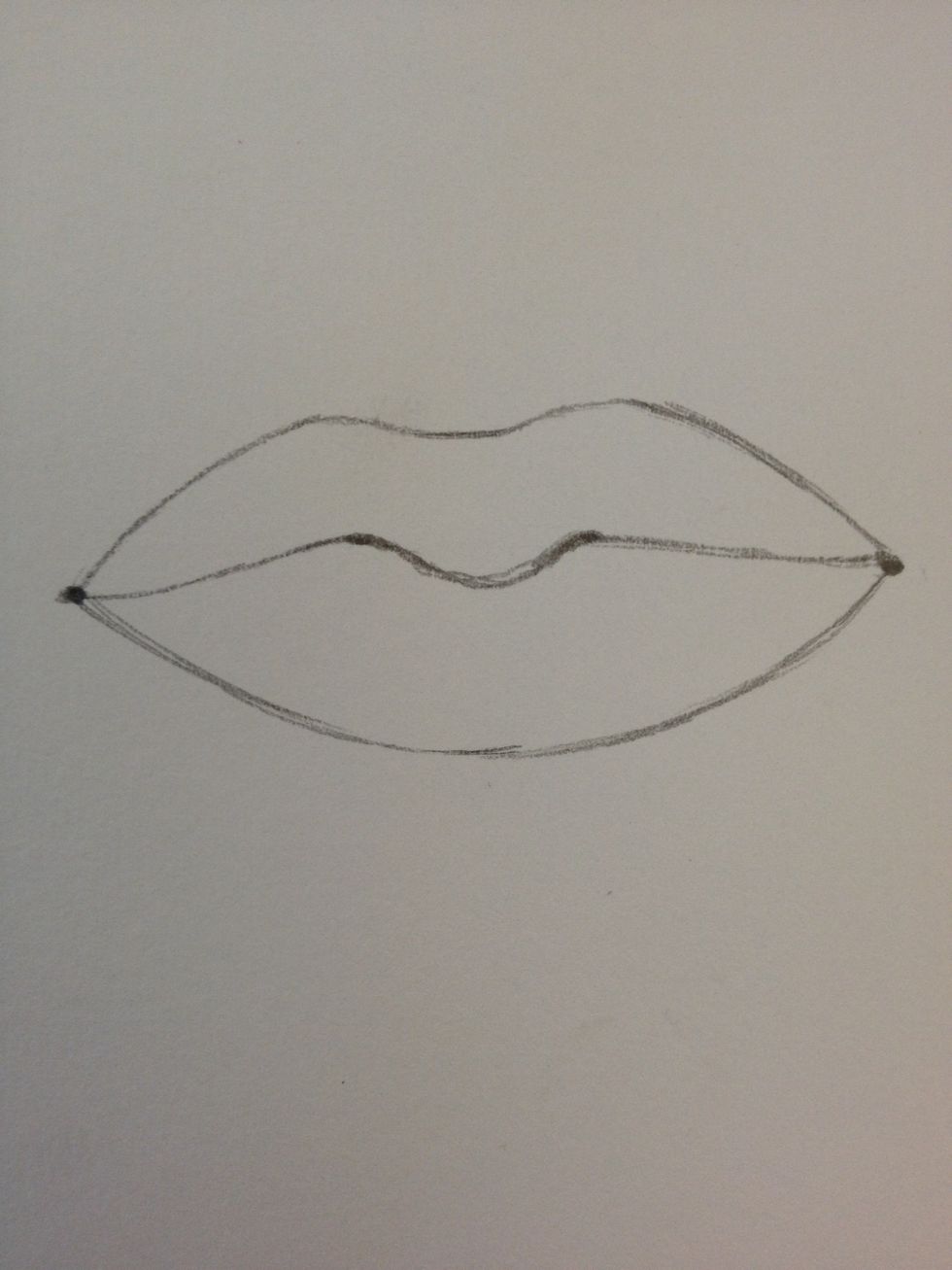 Connect the middle and outer dots.