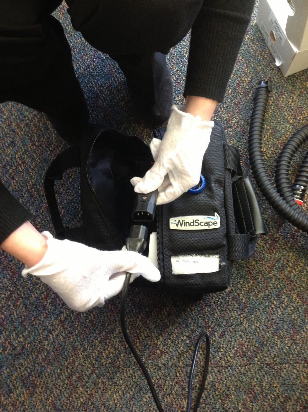 Connect the power cord to the pump (you will need access to an electrical outlet)