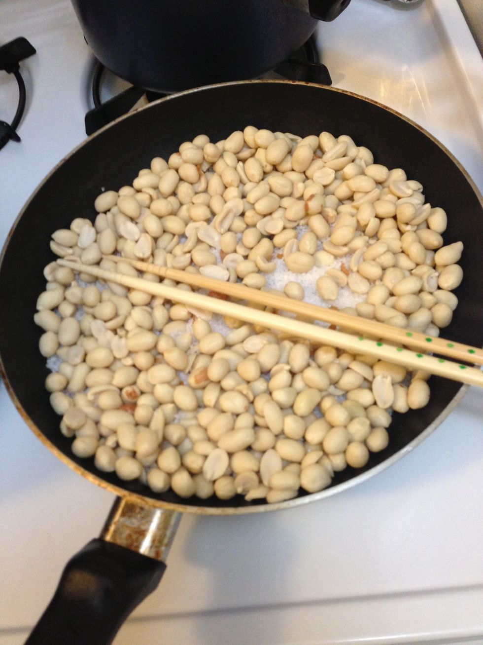 Constantly stirring it