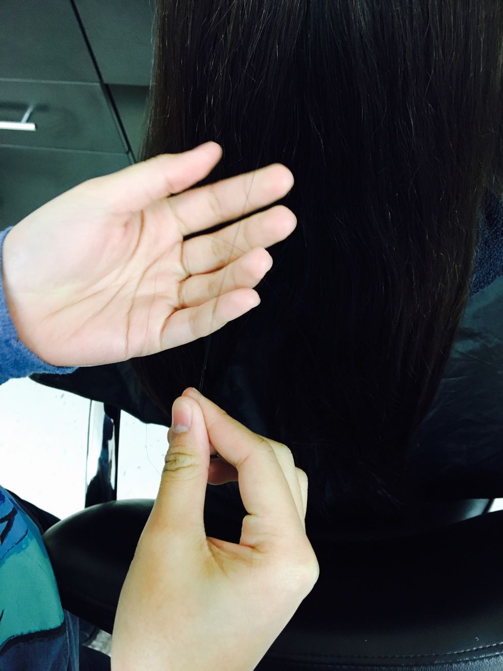 Consult the client's hair