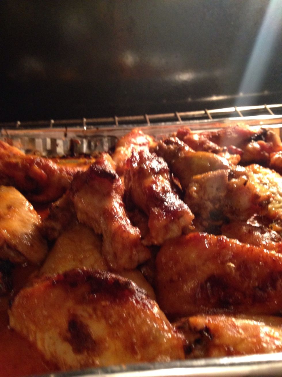 Continually baste these bad Boys till the skin is crispy