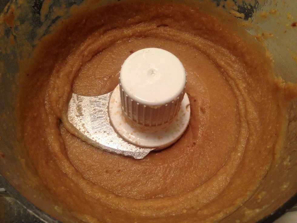 Continue adding a little additional water and scraping sides while processing/blending (about 1-2 minutes) until you reach your desired consistency, when butter is smooth, no longer thick.