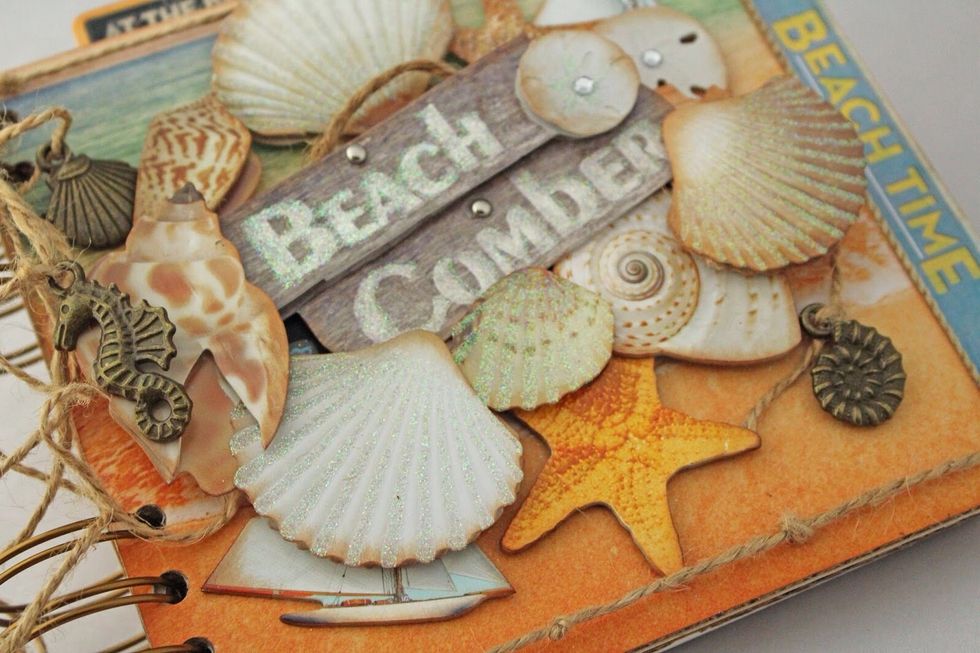 Continue adding vintage photo ink as needed.