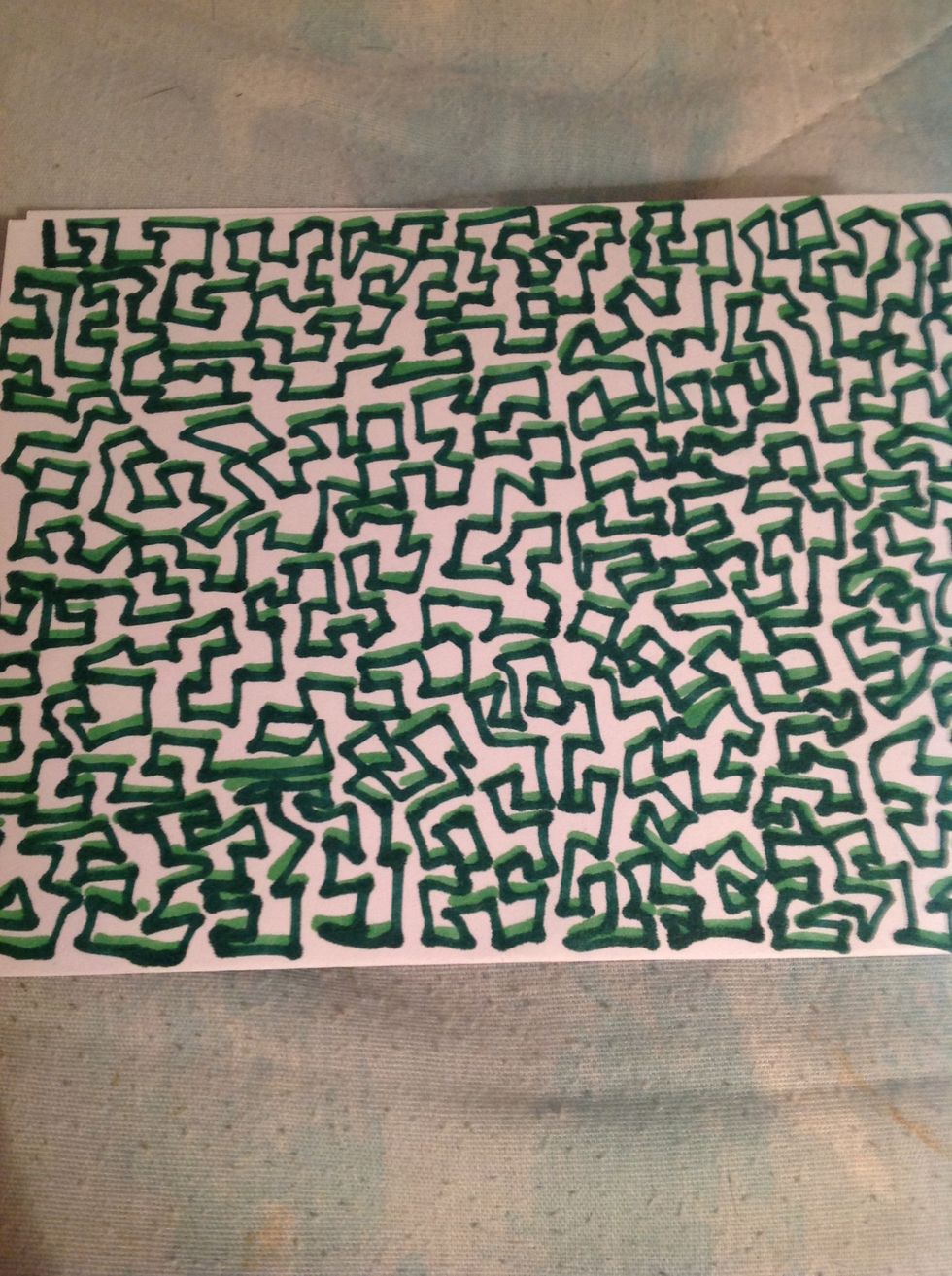 Continue around the paper.