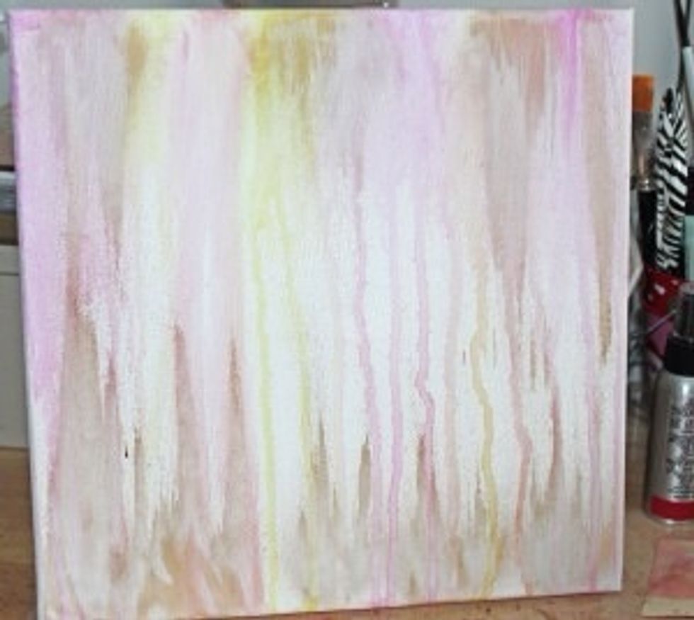 Continue blending with finger until happy with results.