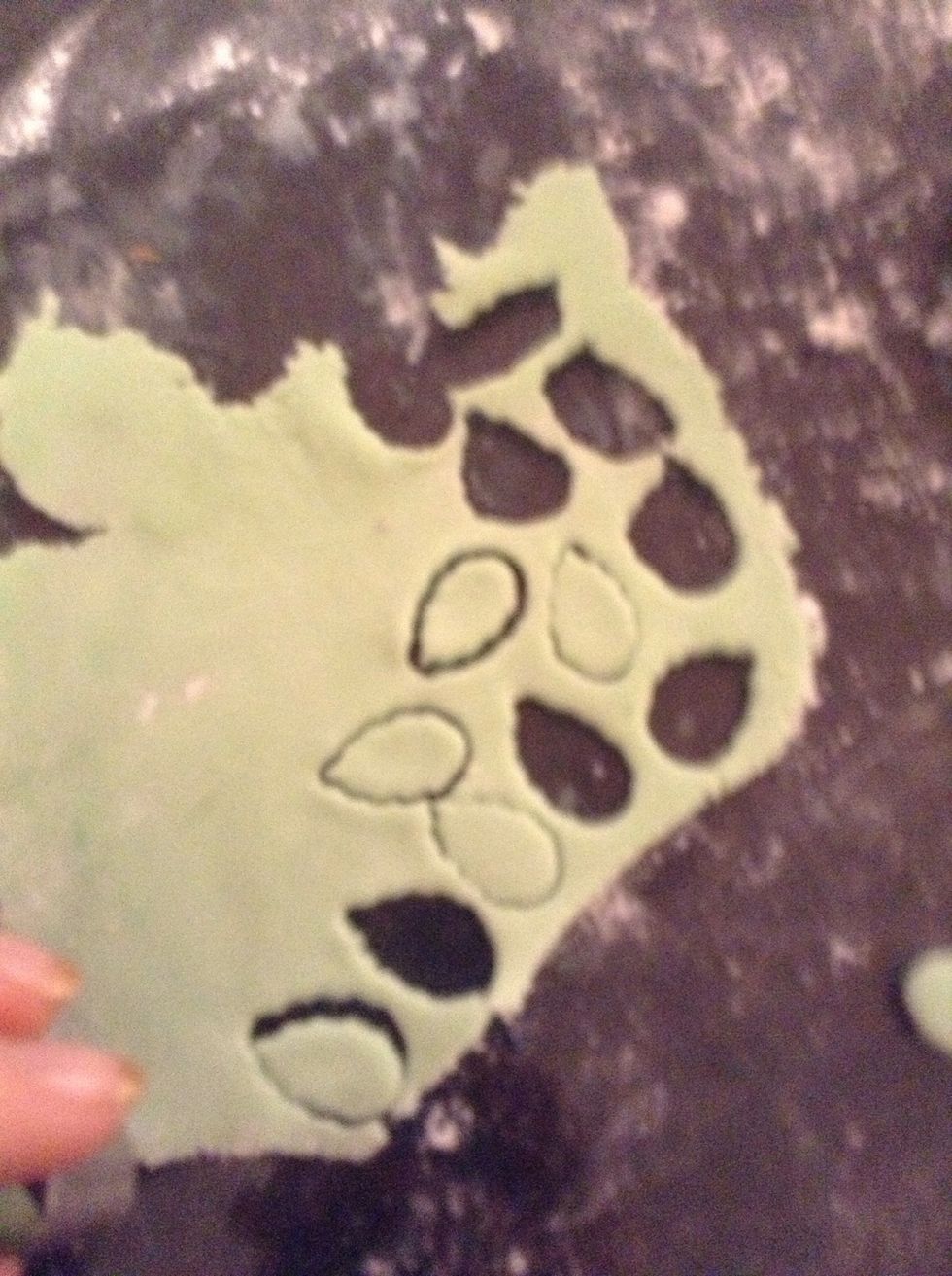 Continue cutting until you have the desired amount you will need (I used 2)