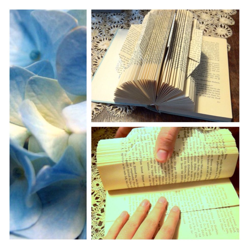 Continue doing that for the whole book. After a while you may want a little help because it gets a little difficult holding the pages