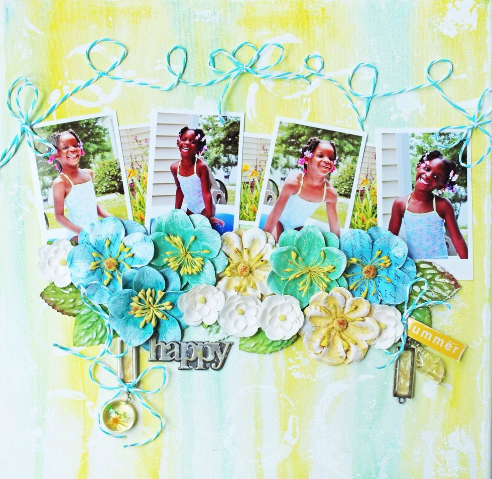 Continue embellishing as desired.