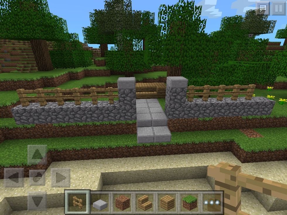 Continue fence all the way round