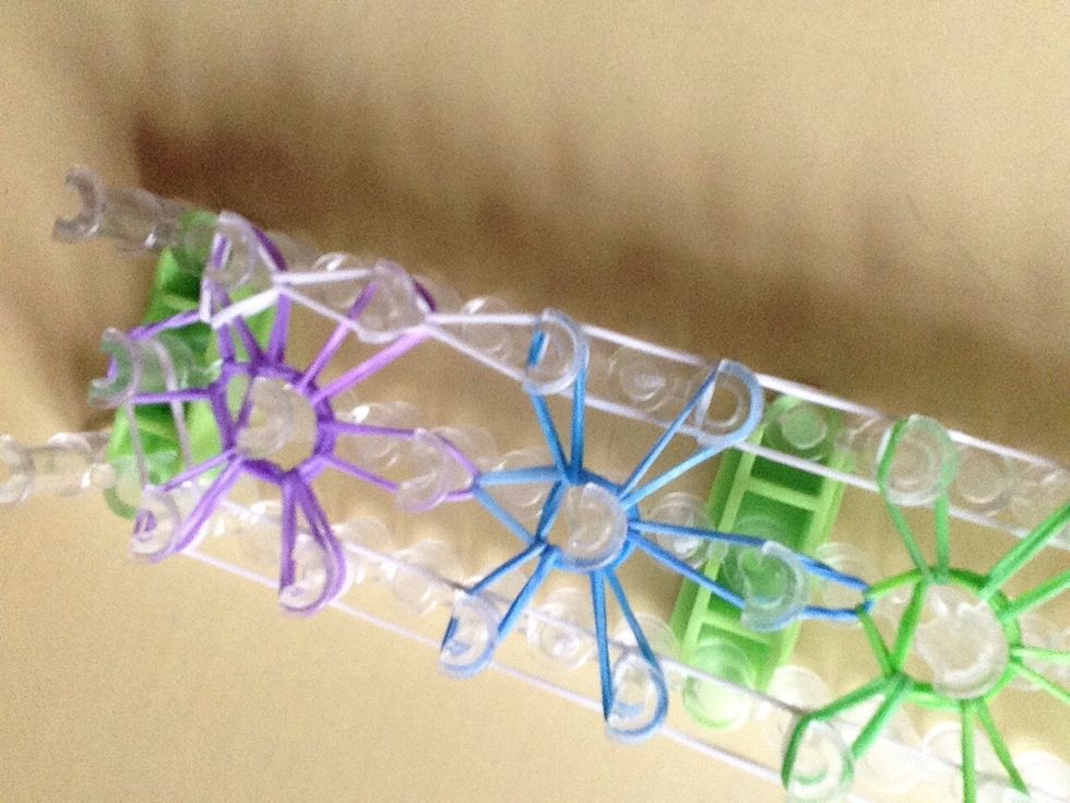 Continue going all the way up until you reach the top.