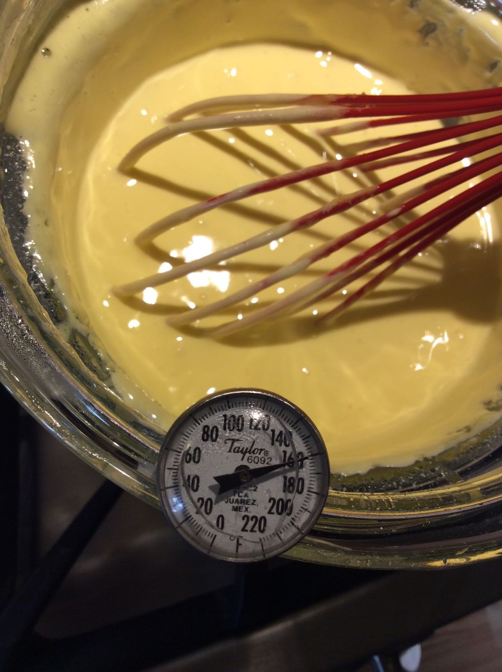 Continue heating and stirring until an instant read thermometer reaches 160f, done. Remove from heat.