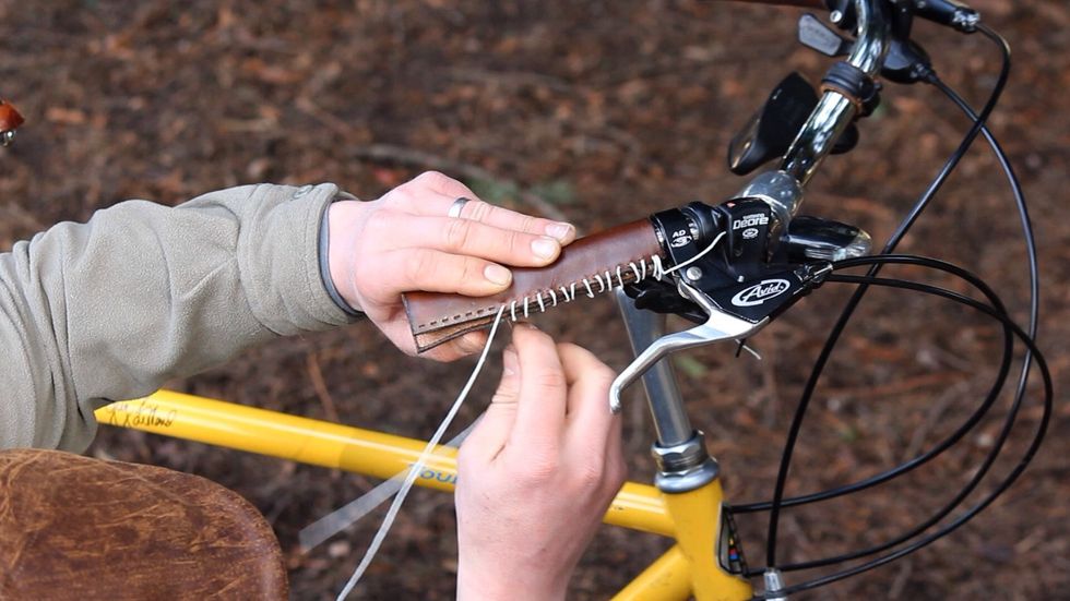 Continue in the stitch pattern of your choice until you've reached the end of the grips.