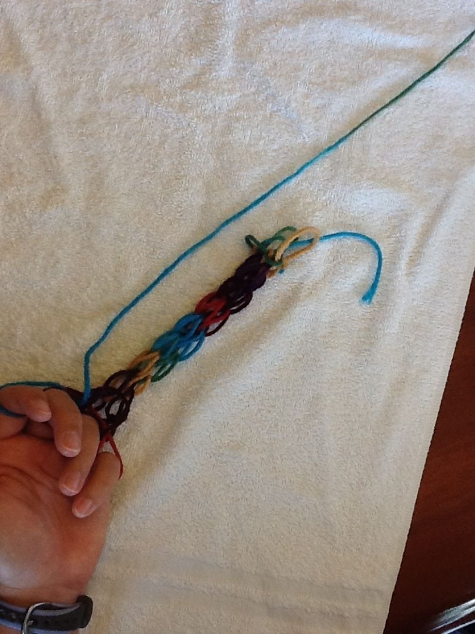 Continue knitting until you are happy with the length.