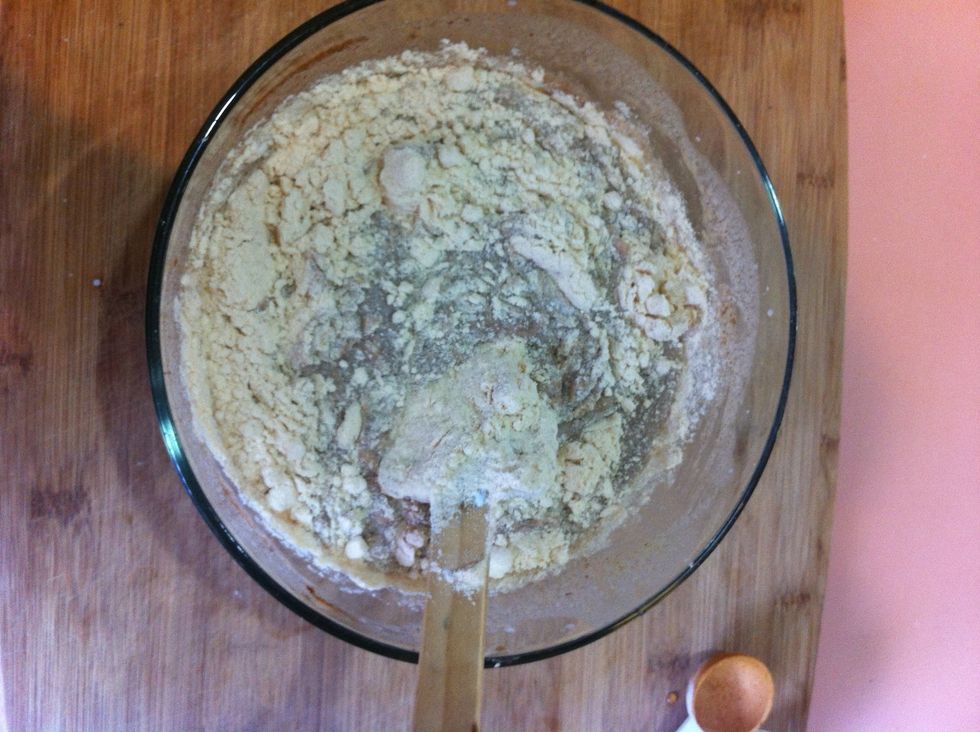 Continue mixing until no longer clumpy.