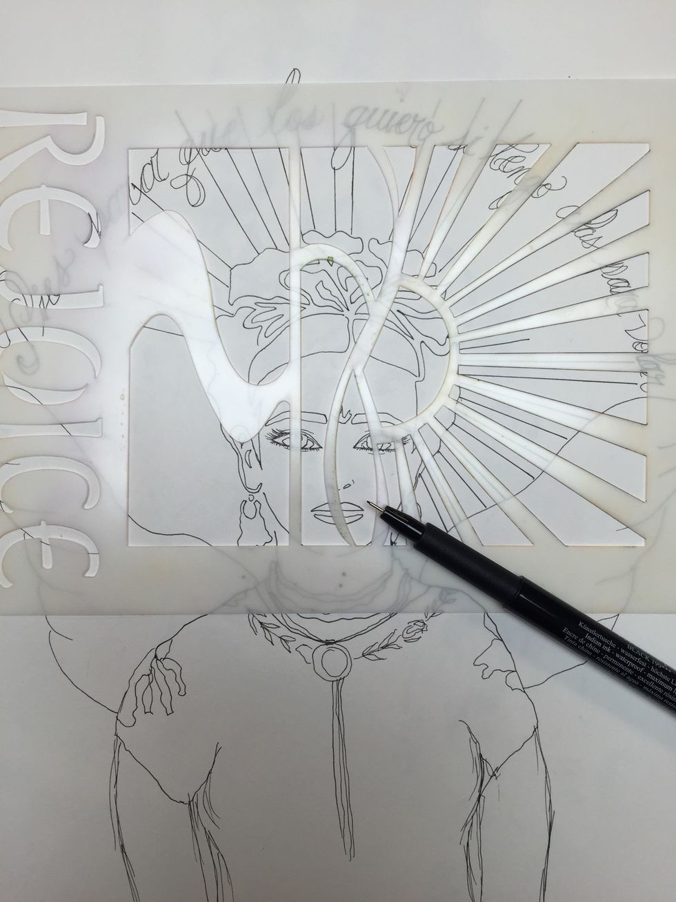 Continue moving it around your drawn circle
