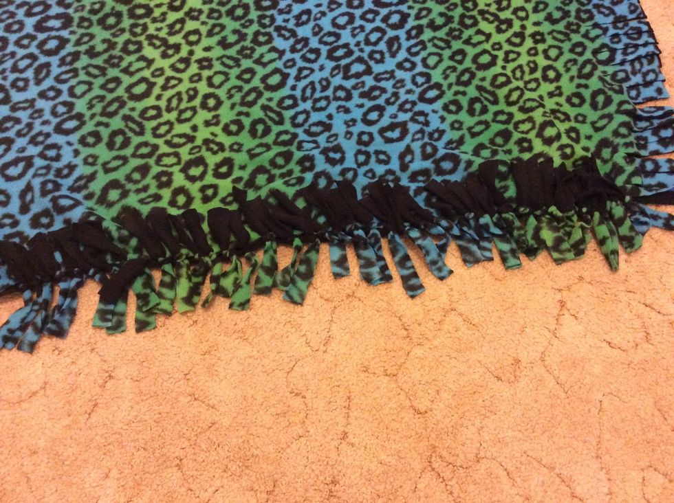 Continue on all four sides.