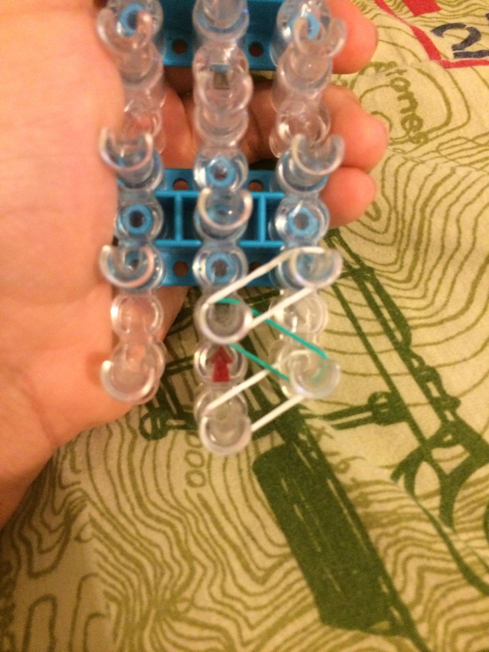 Continue on the pin diagonally above it