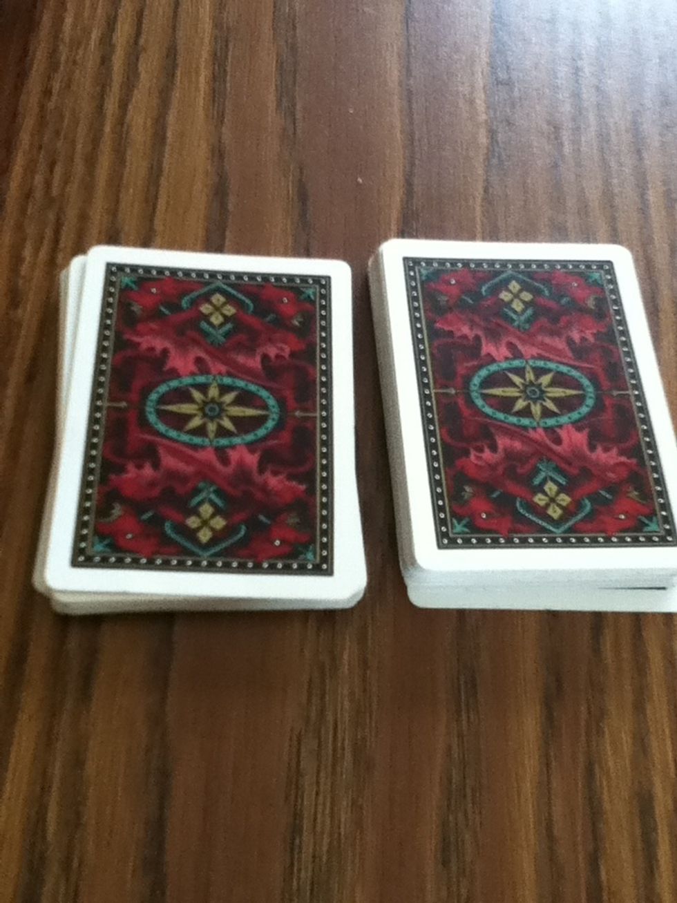 Continue separating the colors but in the opposite piles.