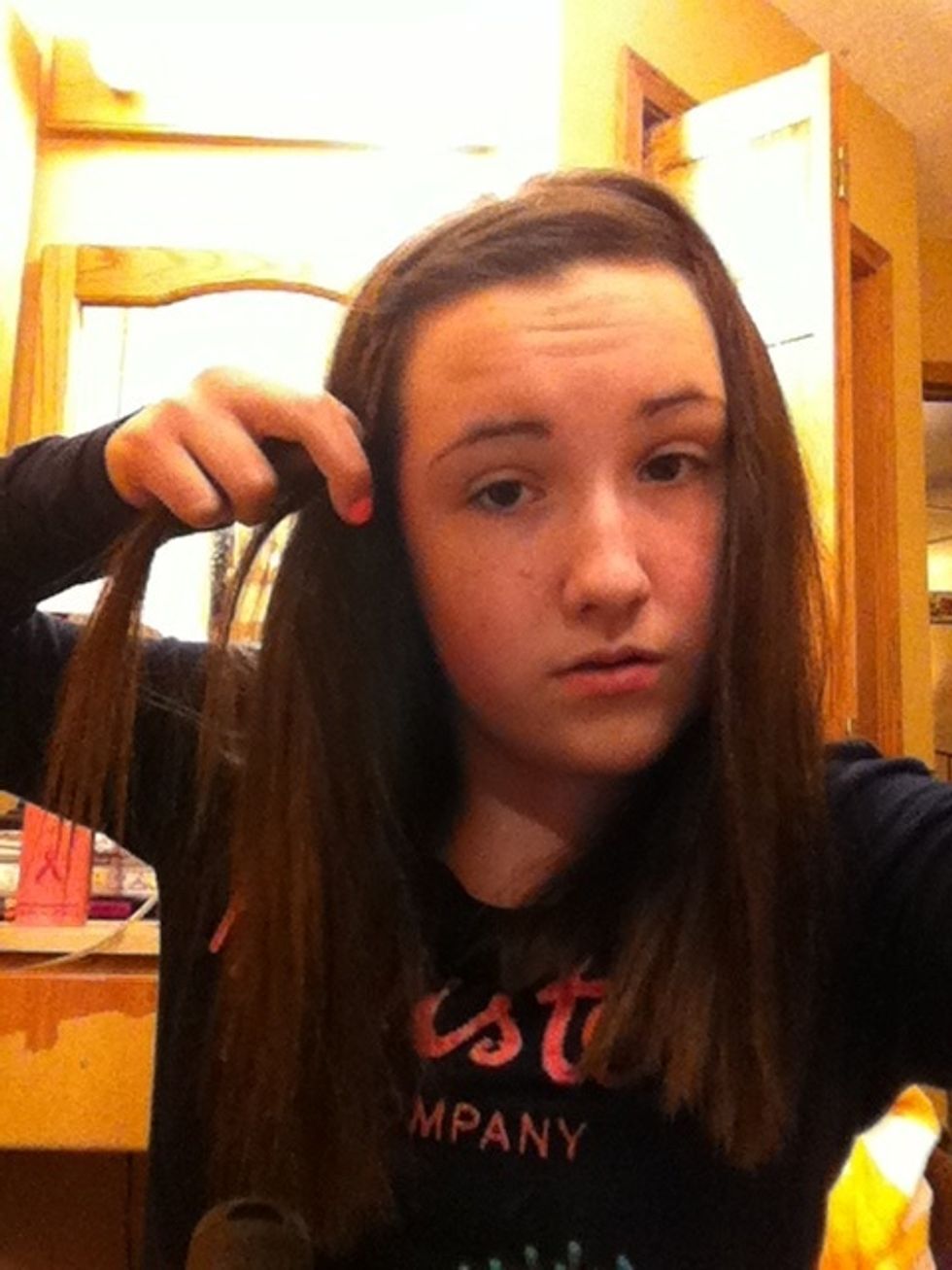 Continue step 3 until you have braided it as much as you want