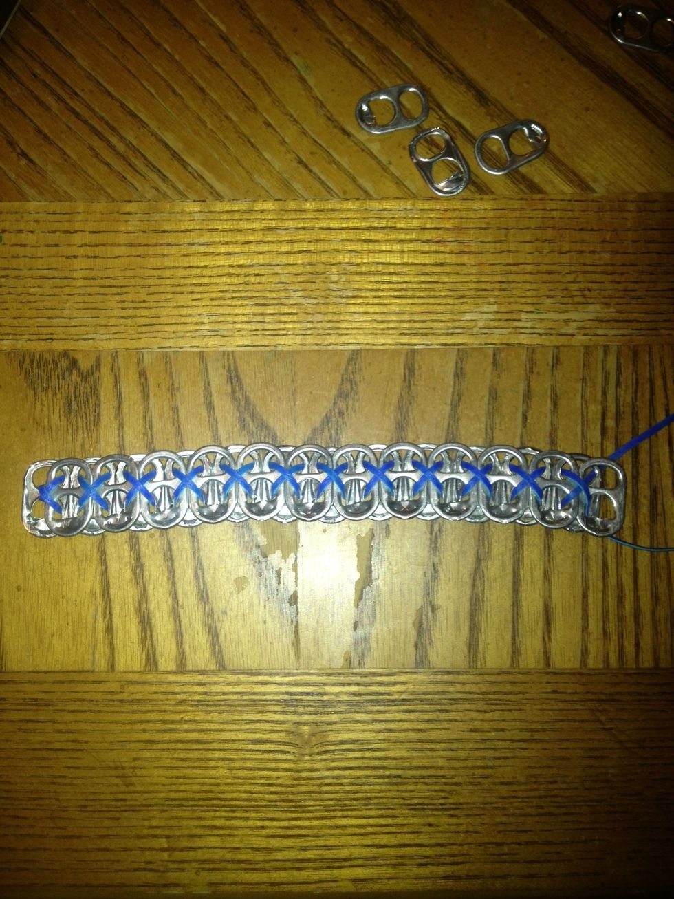 Continue steps 4-8 until you have your desired length. 22 (for children) and 26-28 (for adults).